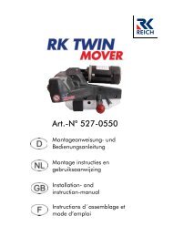 Handleiding RK Mover Trend Twin met nieuwste versie ... - Reich
