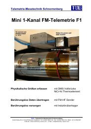 Mini 1-Kanal FM-Telemetrie F1 - TMS Â· Telemetrie-Messtechnik ...