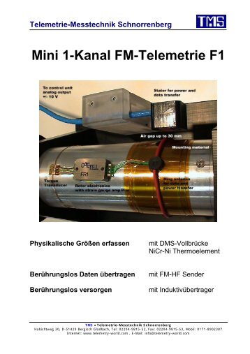 Mini 1-Kanal FM-Telemetrie F1 - TMS Â· Telemetrie-Messtechnik ...