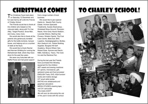 Winter 2009 - Chailey School...
