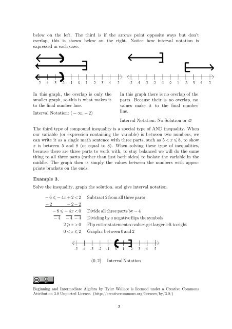 Inequalities - Compound Inequalities - Wallace Math Courses