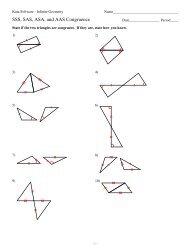 4-SSS SAS ASA and AAS Congruence