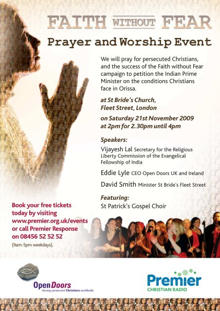 Prayer And Worship Event Open Doors