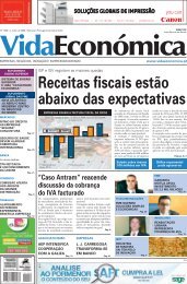 Receitas fiscais estÃ£o abaixo das expectativas - Vida EconÃ³mica