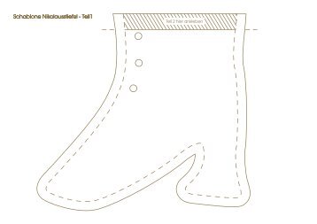 Schablone Nikolausstiefel - Teil1 - OZ Verlag