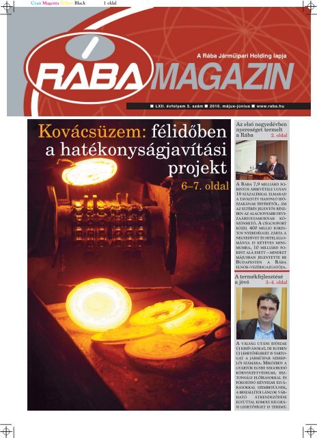 Magazin letÃ¶ltÃ©se PDF formÃ¡tumban - RÃBA JÃ¡rmÅ±ipari Holding Nyrt.