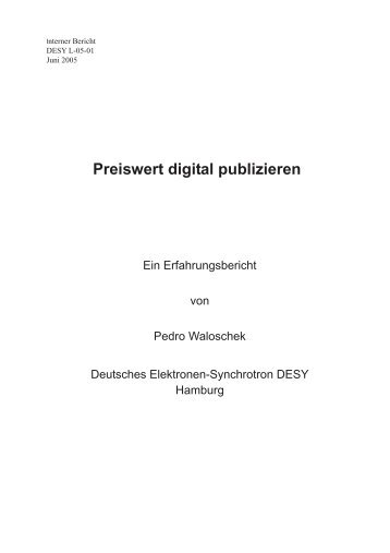 Preiswert digital publizieren - Pedro Waloschek Homepage