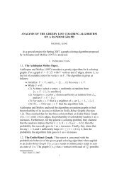 ANALYSIS OF THE GREEDY LIST COLORING ALGORITHM ON A ...