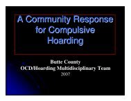 A Community Response for Compulsive Hoarding - Butte County