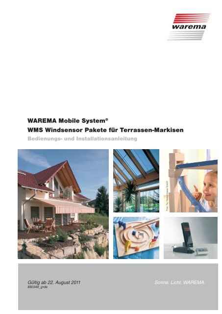 WAREMA Mobile System® WMS Windsensor Pakete für Terrassen ...