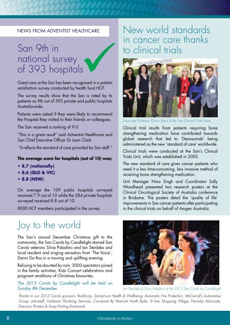 San News Autumn Edition - Sydney Adventist Hospital