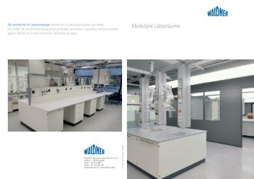Modulare LaborrÃƒÂ¤ume - WALDNER Laboreinrichtungen GmbH & Co ...