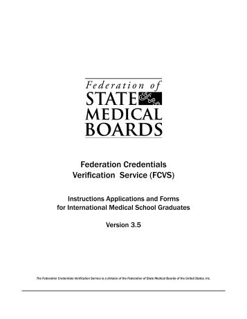 Federation Credentials Verification Service (FCVS)