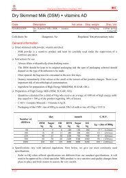 Dry Skimmed Milk (DSM) + vitamins AD - International Red Cross ...