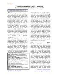 Adult onset still's disease (AOSD) : A case report - Orion Group