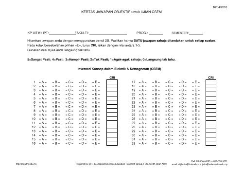 Basic Physics II Evidences - DrJJ - UiTM