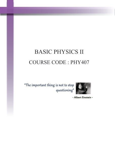 Basic Physics II Evidences - DrJJ - UiTM