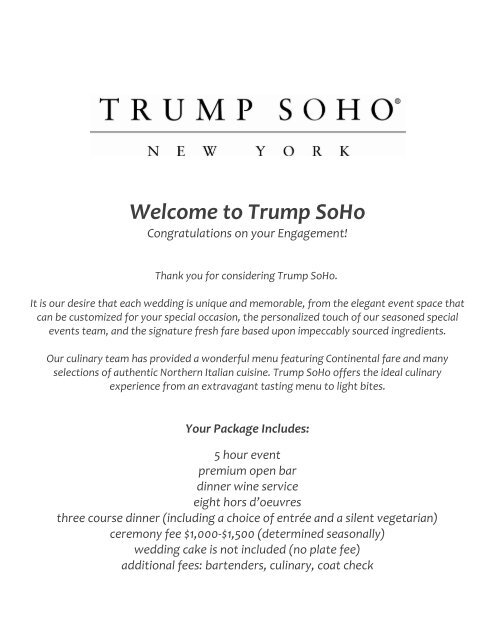 Welcome to Trump SoHo - Trump Hotel Collection