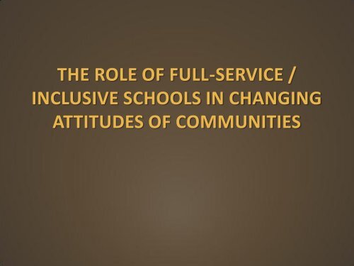 the implications of the south african inclusive education policy for ...