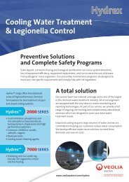 Cooling Water Treatment & Legionella Control A total solution ...