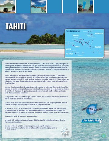 TAHITI - Voyages Cassis