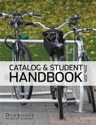 CATALOG & STUDENT HANDBOOK 2013-2014 - Dunwoody ...