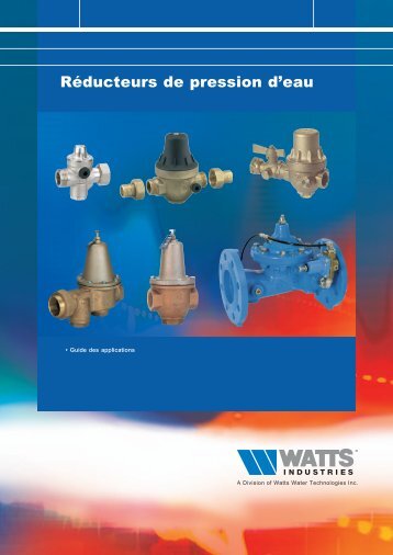 Réducteurs de pression d'eau - Watts Industries Europe