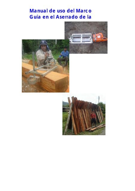 8. manual uso del guía el aserrado de la madera