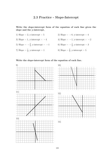 Beginning and Intermediate Algebra - Wallace Math Courses ...