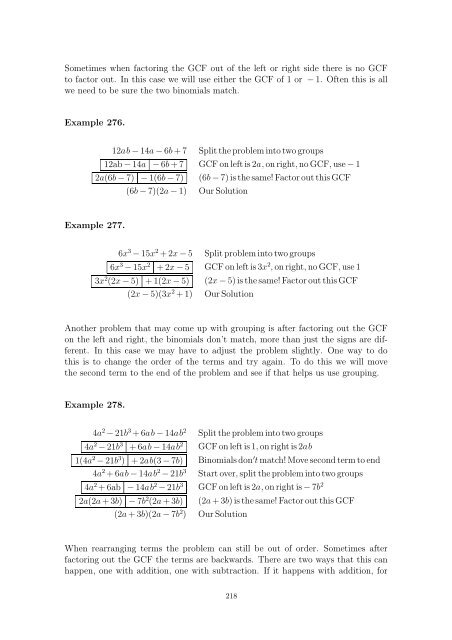 Beginning and Intermediate Algebra - Wallace Math Courses ...