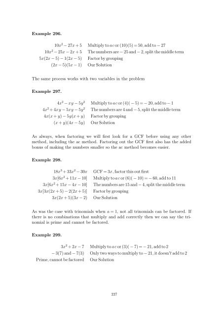 Beginning and Intermediate Algebra - Wallace Math Courses ...