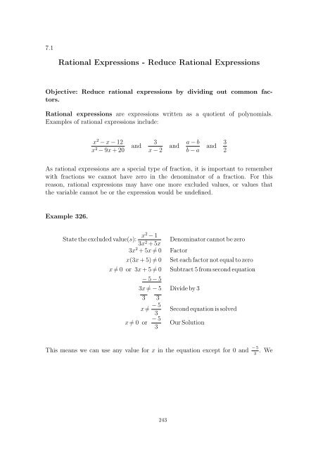 Beginning and Intermediate Algebra - Wallace Math Courses ...