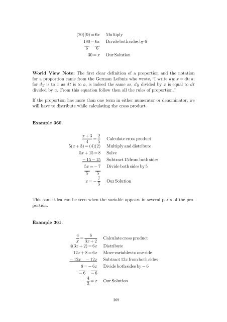 Beginning and Intermediate Algebra - Wallace Math Courses ...