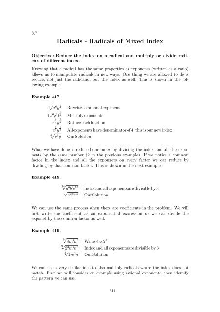 Beginning and Intermediate Algebra - Wallace Math Courses ...