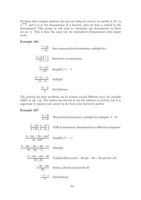Beginning and Intermediate Algebra - Wallace Math Courses ...