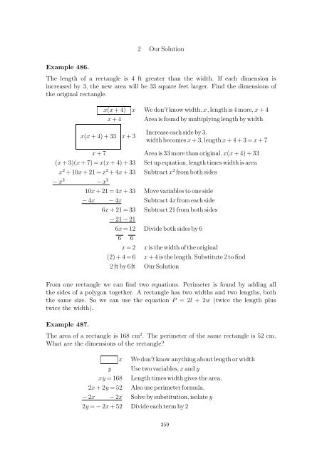 Beginning and Intermediate Algebra - Wallace Math Courses ...