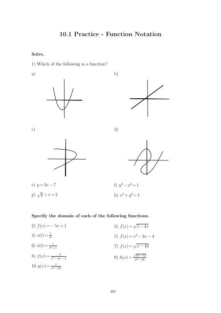 Beginning and Intermediate Algebra - Wallace Math Courses ...