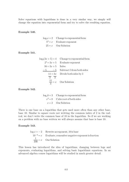 Beginning and Intermediate Algebra - Wallace Math Courses ...