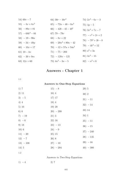 Beginning and Intermediate Algebra - Wallace Math Courses ...