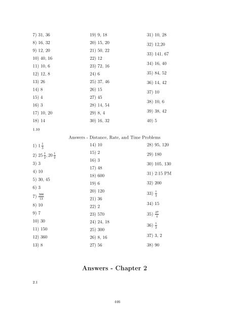 Beginning and Intermediate Algebra - Wallace Math Courses ...