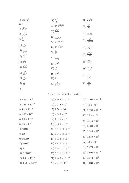 Beginning and Intermediate Algebra - Wallace Math Courses ...