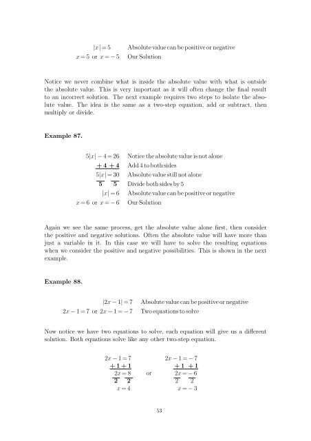 Beginning and Intermediate Algebra - Wallace Math Courses ...