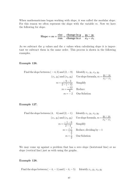 Beginning and Intermediate Algebra - Wallace Math Courses ...