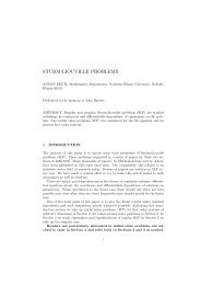 sturm-liouville problems - Department of Mathematical Sciences ...