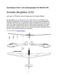 Scheibe Bergfalke II/55 fÃ¼r REFLEX XTR