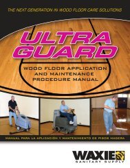 Ultra manual-8.5x11:flrmanul.qxd.qxd - WAXIE  Sanitary Supply