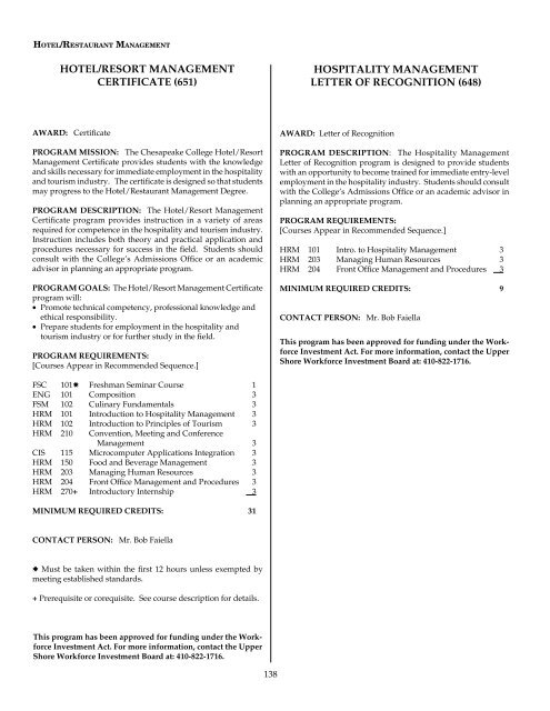 Academic Calendar 2011-2012 - Chesapeake College