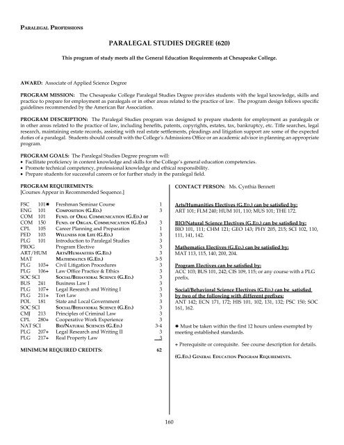 Academic Calendar 2011-2012 - Chesapeake College