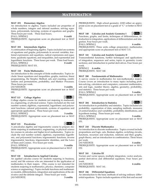 Academic Calendar 2011-2012 - Chesapeake College