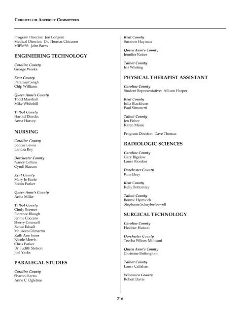 Academic Calendar 2011-2012 - Chesapeake College